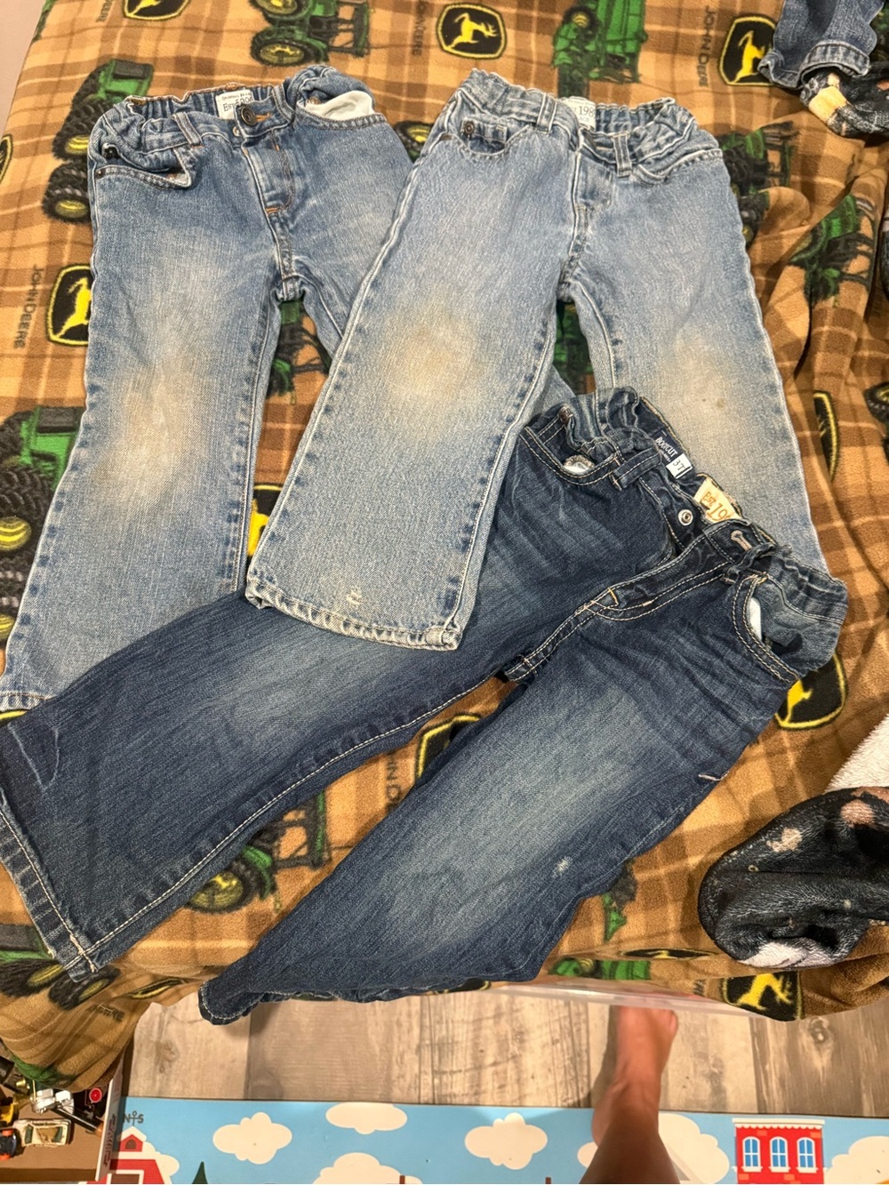 The Children's Place Boys' Denim Jeans in Light and Dark Blue Washes